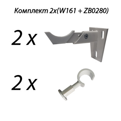 Комплект крепежа 2х(W161 + ZB0280)